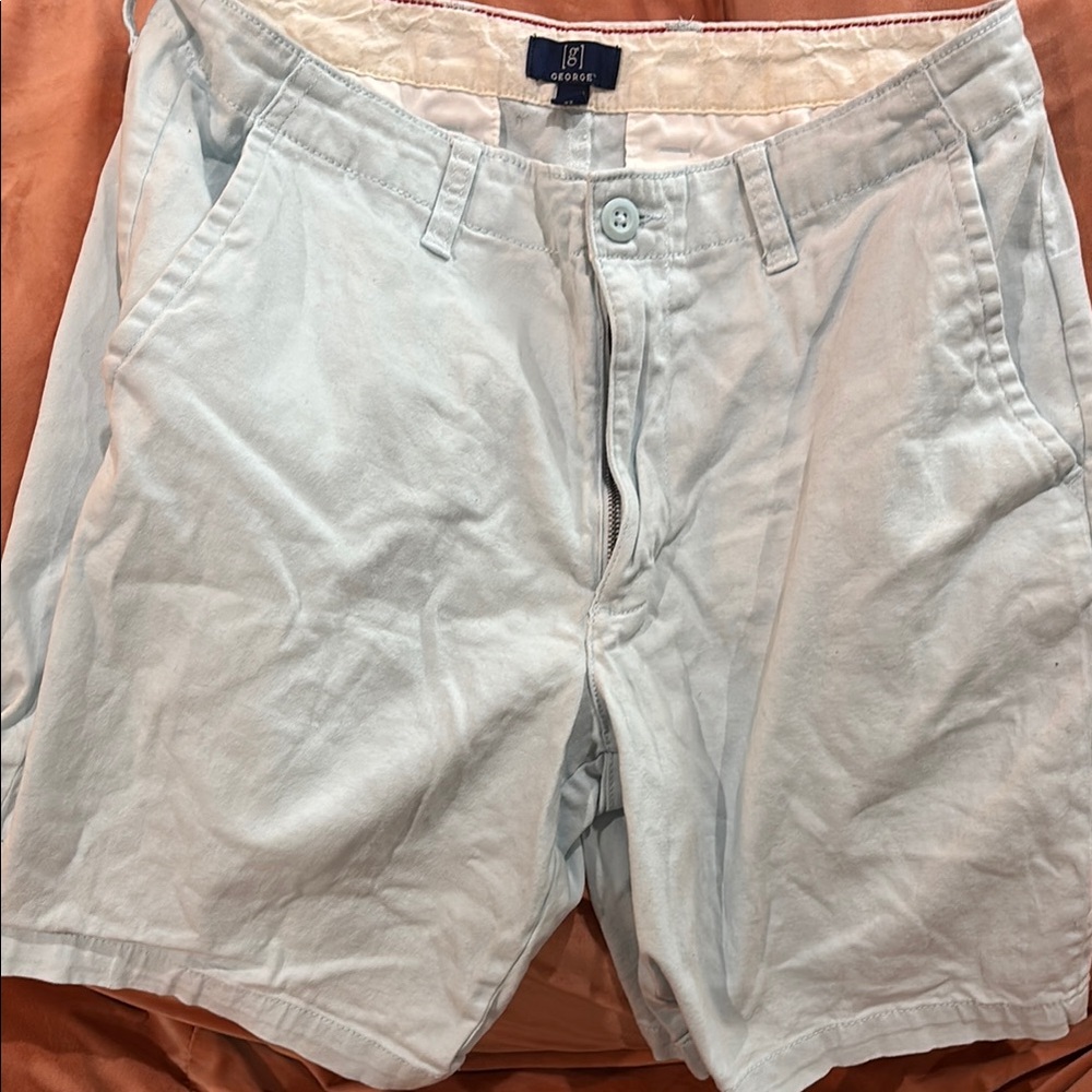 George Blue Flat Front Shorts